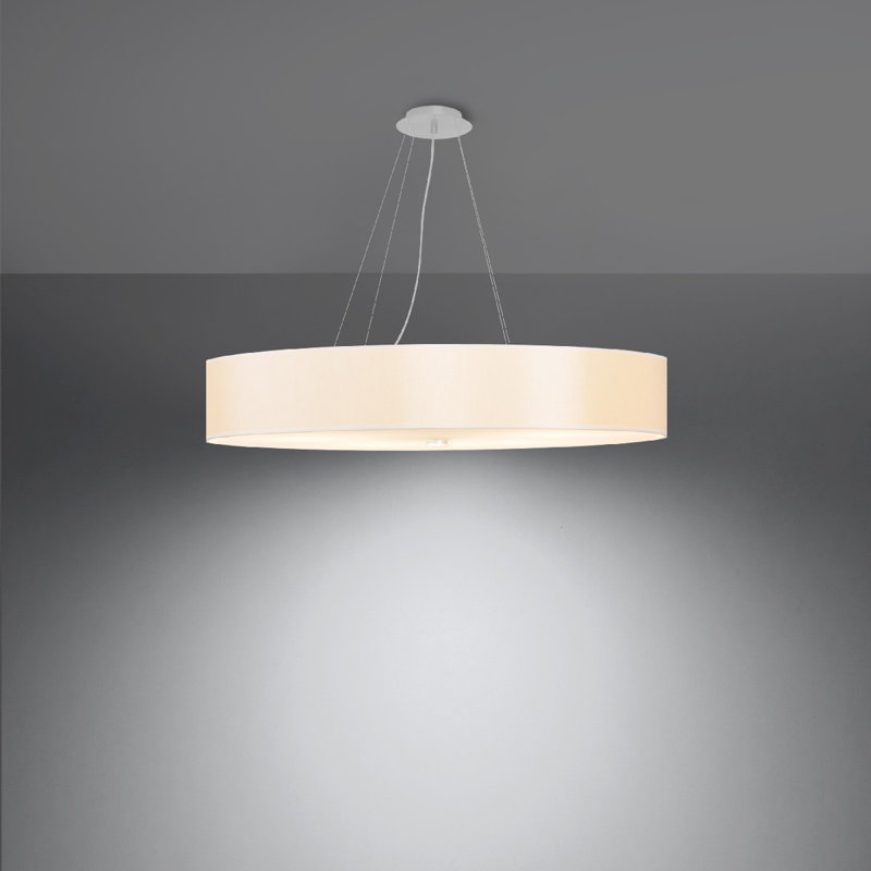 Klingelhofer 1 - Light Single Chandelier, White, 105cm H x 80cm W x 80cm D
