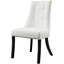 Chaise parsons capitonnée et rembourrée en mousse à dossier solide en blanc-525561212