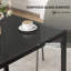 Glass Top Metal Base Dining Table