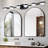 Queridas Modern Minimalist Bathroom Vanity Light, LED 5 Bulb Frosted Glass Shades, Wall Mounted Decorative Lighting Fixture, Suitable for Bathroom Vanity Mirror-319673664-319673533