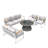 Artherine 7 - Person Patio Conversation Set with Cushions-1006524389