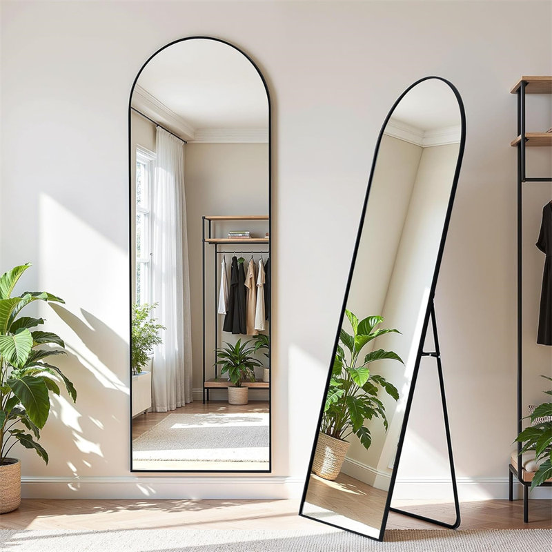 Miroir pleine grandeur 61 pouces, noir