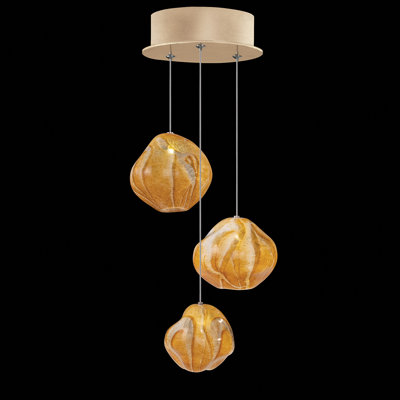 Luminaire suspendu rond 9 po Vesta