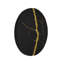 Rift Wall Tile, Circle, Matte Black, Gold Leaf