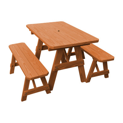 Roselawn Rectangular Outdoor Restaurant Picnic Table