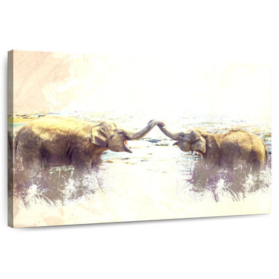 Crowle Elephants In Sri Lanka