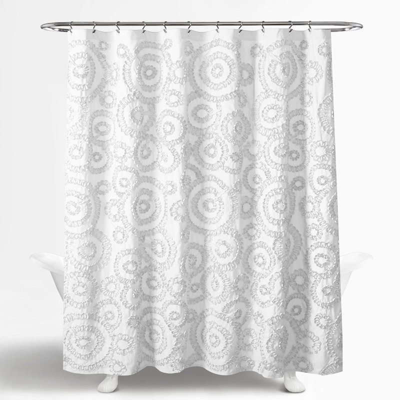 Rideau de douche Keila, Blanc