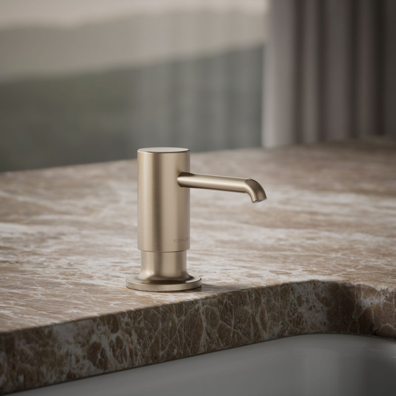 Purist Soap/Lotion Dispenser, Vibrant Brushed Bronze