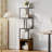Kostaq 4-Tier Bookshelf, Multi-Functional 360° Rotating Floor Standing Bookcase-2087436124