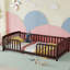 Lit pour tout-petit Montessori, structure en bois de pin (espresso, simple)-2004145997-2004145998
