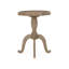 Table d'appoint en panneau de fibres à densité moyenne naturel et blanc avec motif champêtre - l 18,25 po x P 18,25 po x H 25 po