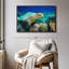 Tortue sous l'eau, impression sur toile-102859254