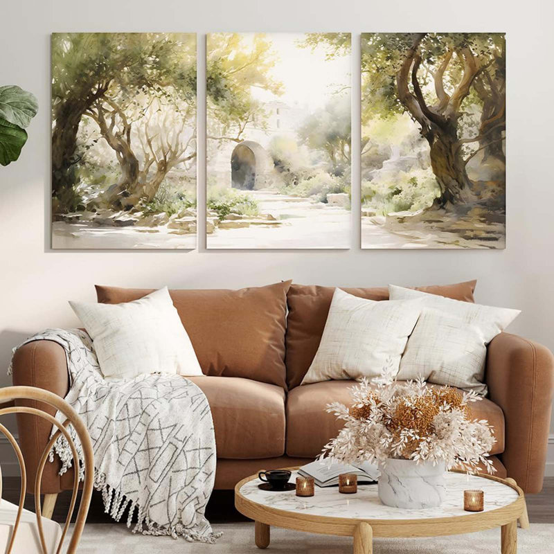 3 Piece Wrapped Canvas Print, 60 cm H x 120 cm W