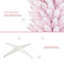 Arbre de Noël neige enneigé, arbre de Noël mince avec branches réalistes et base en plastique pour la décoration intérieure-103718550