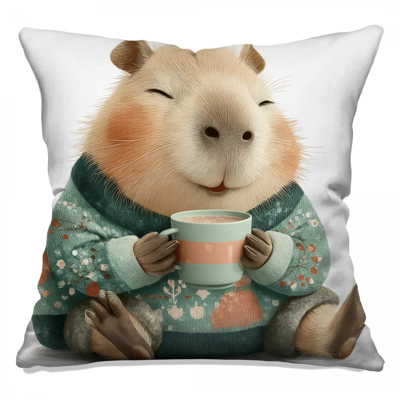 Coussins Capybara, 18 po x 18 po