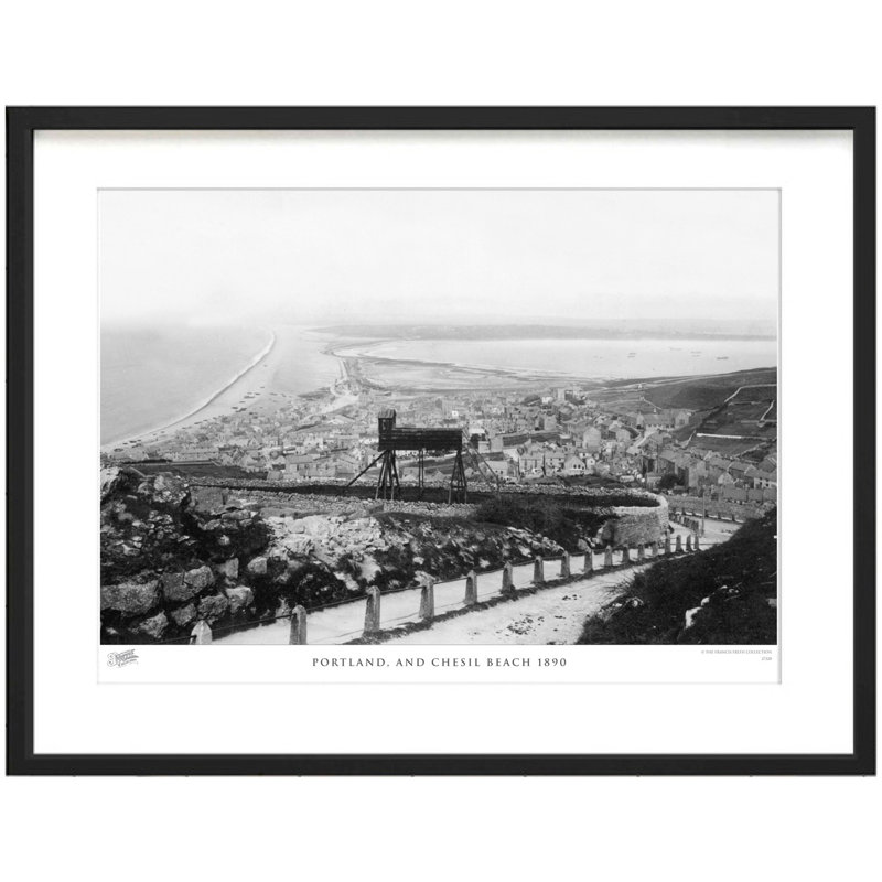 Portland, And Chesil Beach 1890 by Francis Frith - Single Picture Frame Print, 40cm H x 50cm W x 2.3cm D