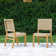 Seras 6 - Person Teak Wood Patio Dining Set with Rectangular Table
