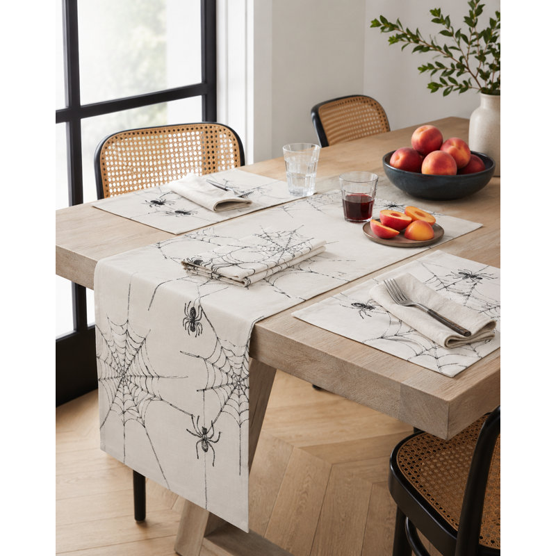 Harley Polyester Animals/Nature Square Napkin, White
