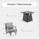 Asfand 4 - Person Outdoor Seating Group with Rocking Lounge Chairs&  Firepit Table