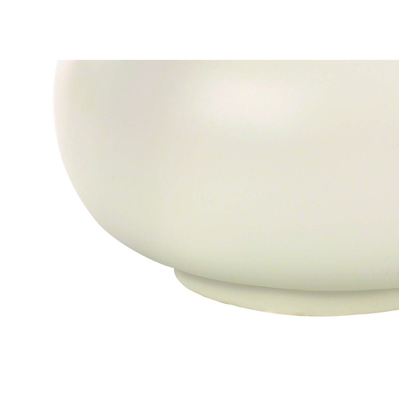 Lighting, h 25 po, lampe de table, abat-jour ivoire / crème, céramique crème, contemporain