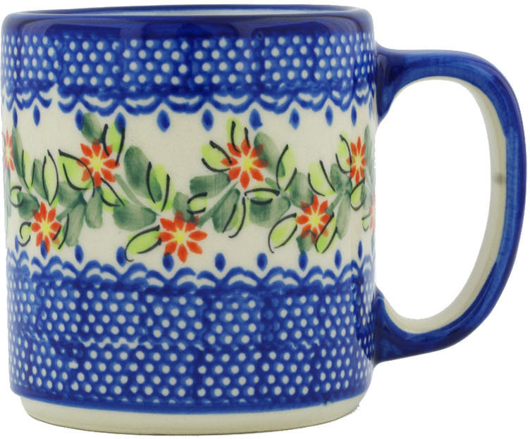 Elegant Garland Stoneware Coffee Mug