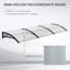 Dakota Door Canopy Awning Rain Shelter for Window Porch 303x96 Clear