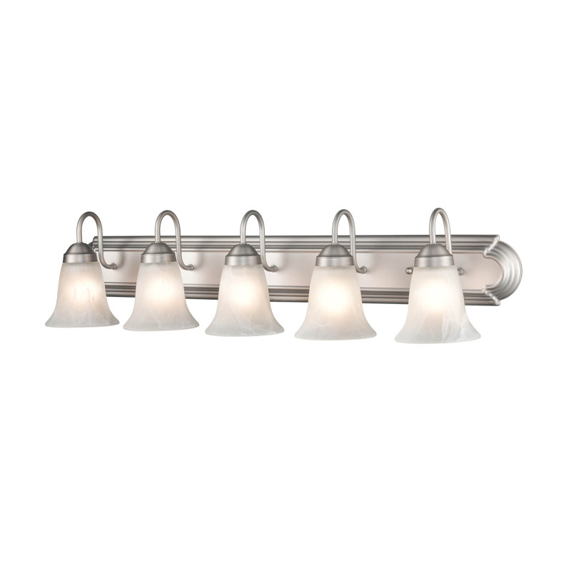 Adalgis 5 - Light Dimmable Vanity Light, Satin Nickel