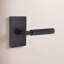 Privacy Select L-Square Knurled Lever with Modern Rectangular Rosette-640568110