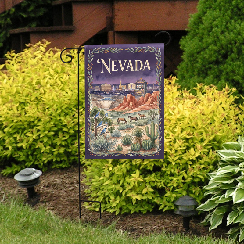 Nevada State Pride Garden Flag 12x18