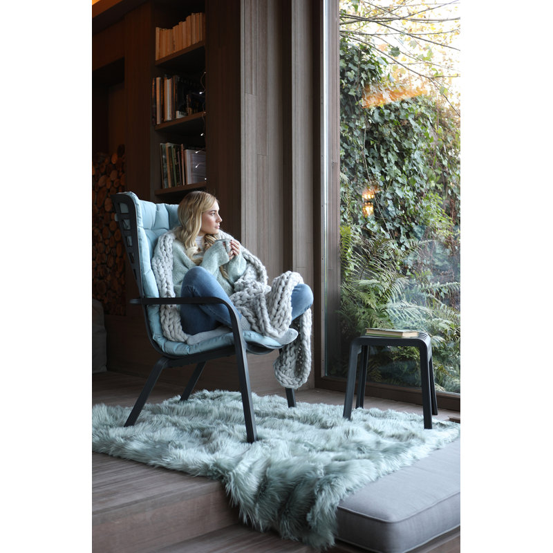 Folio Outdoor Lounge Chair, Tobacco