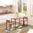Industrial-Style Dining Table Set For Compact Spaces, Enhancing Modern Décor
