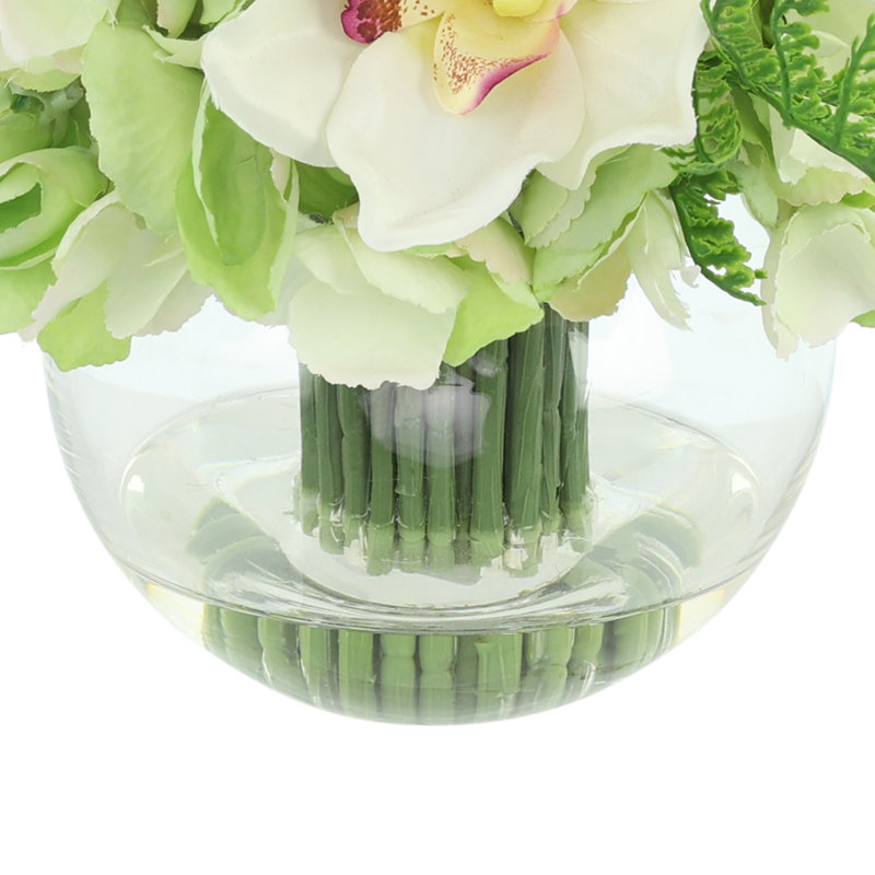 Hydrangea and Orchid Arrangement