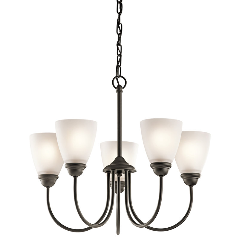 Lustre classique / traditionnel à 5 lumières Jolie, Bronze vieilli