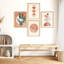 «Pastel Forest Plants Birds Symbols Abstract Shape Illustration Relax» 4 pièces-101520419-101520417