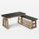 Catya 60'' W Height Adjustable L-Shaped Standing Executive Desk