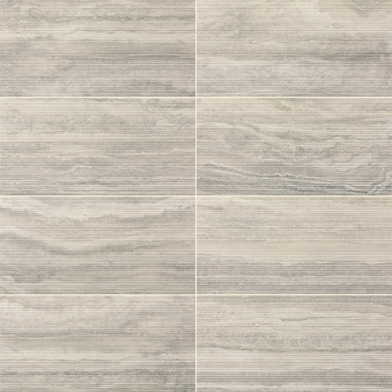 Carrelage mural en céramique cannelé 12 x 24 avec technologie Defend de Daltile Calligo (8 pièces par carton) (15,56 pieds carrés par carton)