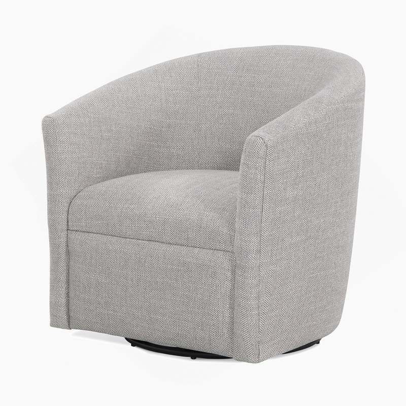 Fauteuil demi-tonneau pivotant
