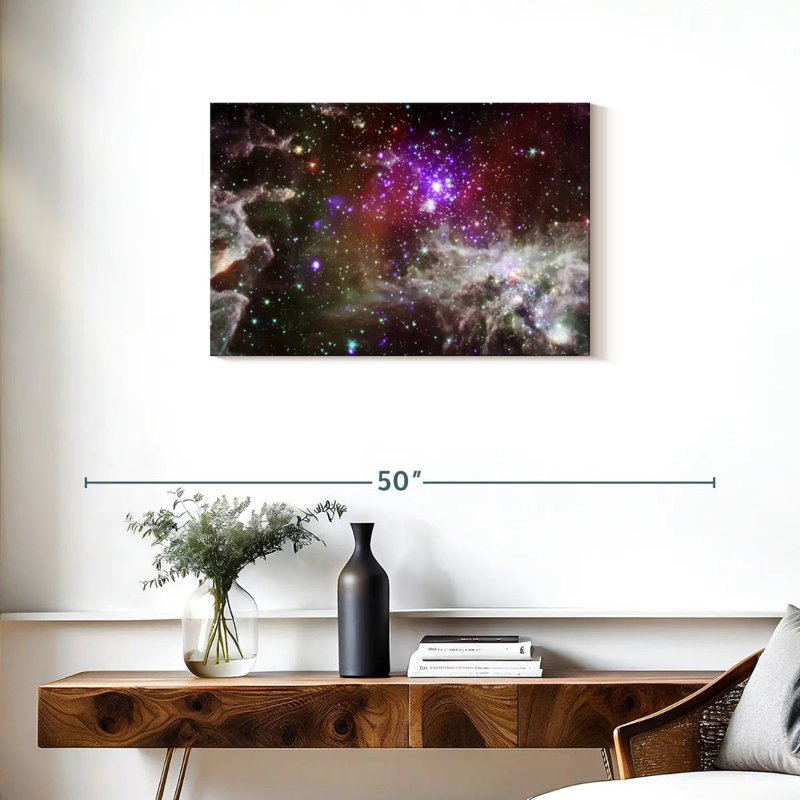 Oberle Dazzling Pacman Nebula, 20" H x 30" W
