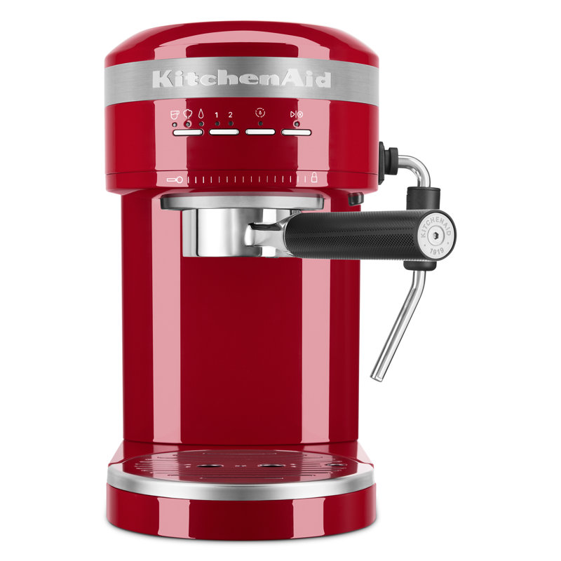 KitchenAid® Metal Semi-Automatic Espresso Machine, Empire Red
