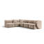 6 Seater Velvet Sofa & Chaise-924740437