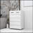 Six Drawer Side Table-White