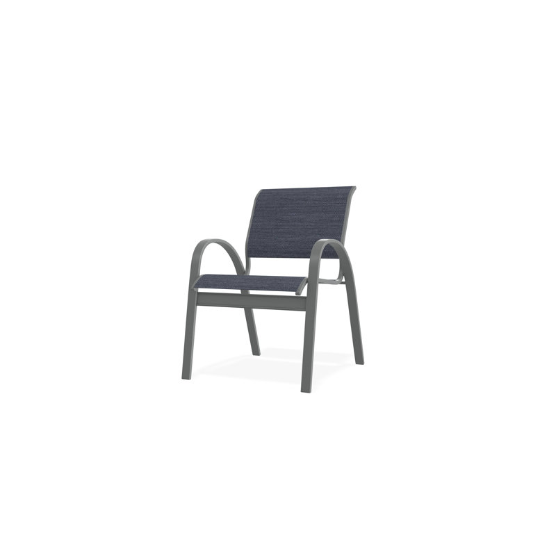 Aruba II Outdoor Dining Chair, Augustine Denim, Graphite