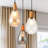 Modern 3 - Light Cluster Glass Pendant Light For Kitchen Island, Foyer