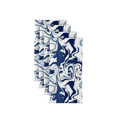 Fabric Textile Products Inc Stain Resistant Cloth Napkin Set Marble Milliken Signature 18"