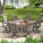 63" Patio Round Dining Table-2127951827