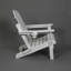 Chaise Adirondack pliante en PEHD avec porte-gobelet double - Chaise Adirondack en composite avec texture bois - Blanc-1150700518