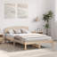 Vidaxl Bed Frame With Headboard Solid Pine Wood-113971115-113971109