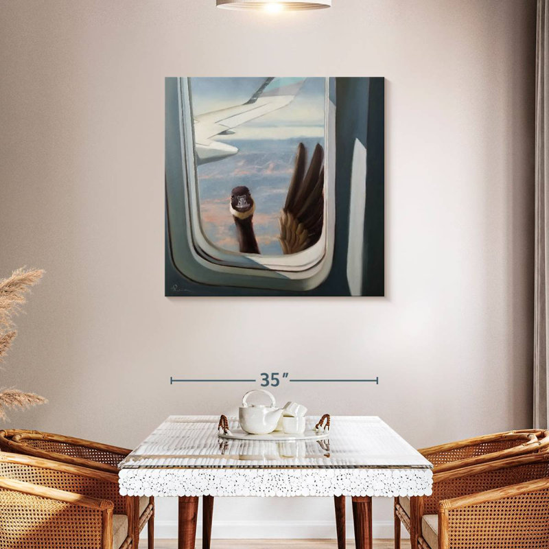 Brampt Friendly Skies, 36" H x 36" W