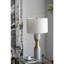 15 po x 15 po x 30 po avec lampe de table en métal