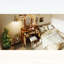 Meuble-lavabo élégant avec tabouret, 13 ampoules Hollywood, 3 modes d'éclairage, miroir à trois volets, beaucoup de rangement et station de charge